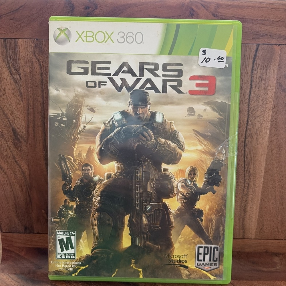 Gears of War 3 (Xbox‎ 360, 2011) CIB